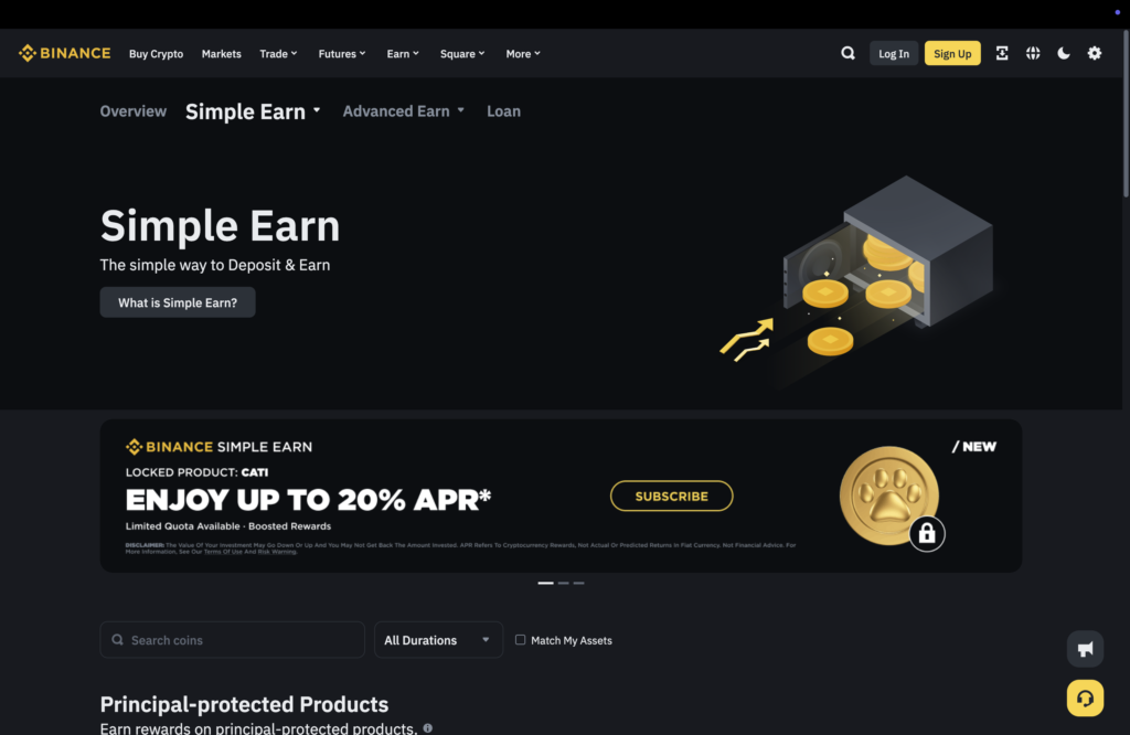 Binance Crypto Savings Account