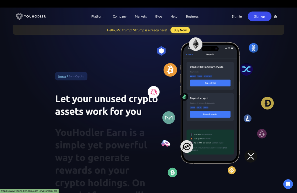 YouHodler Crypto Savings Account