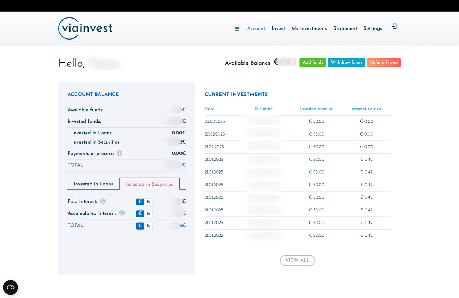 Viainvest Review 2025 1 Viainvest Dashboard Interface