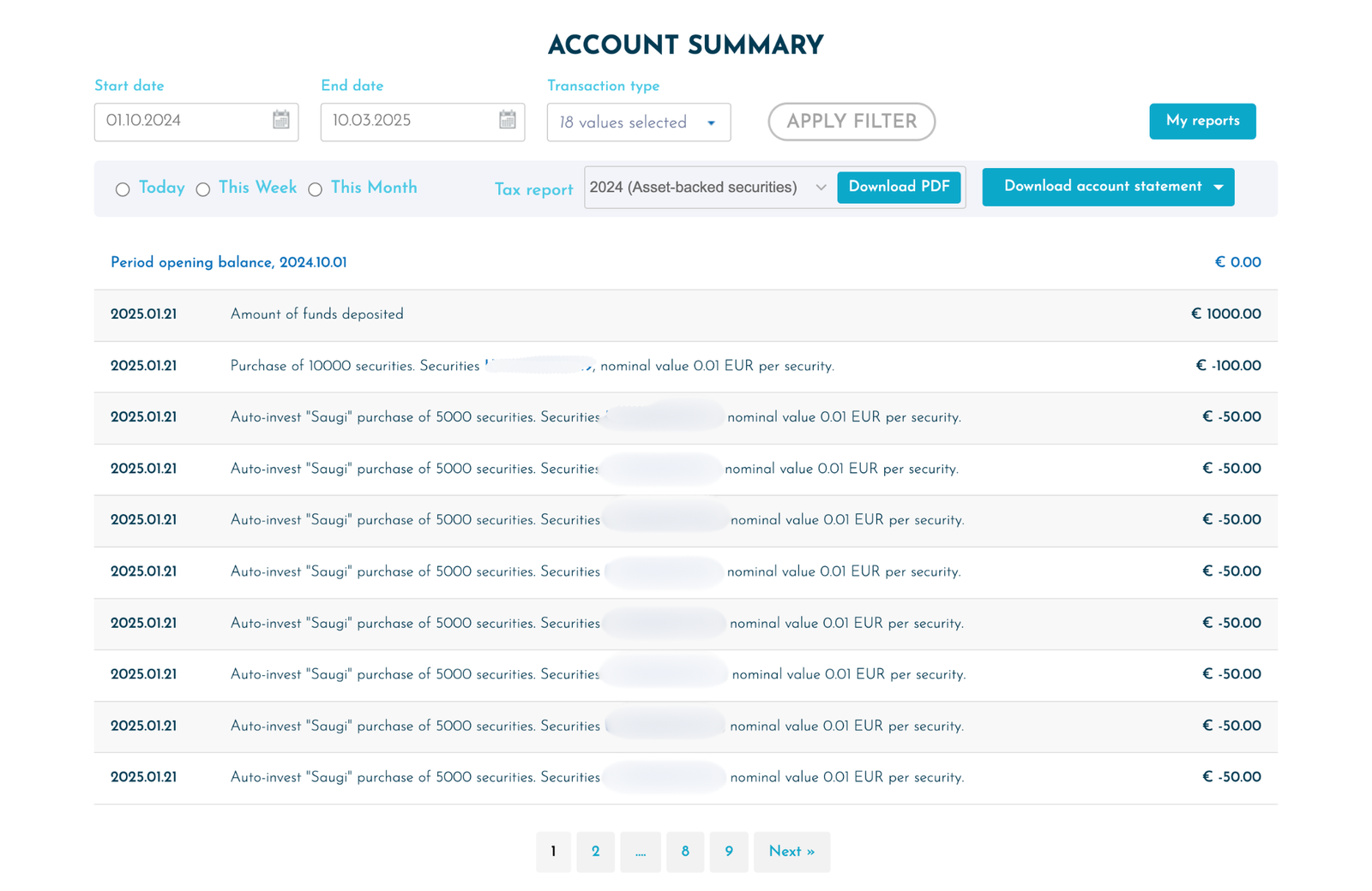 Viainvest Review 2025 4 Portfolio Analytics Screen